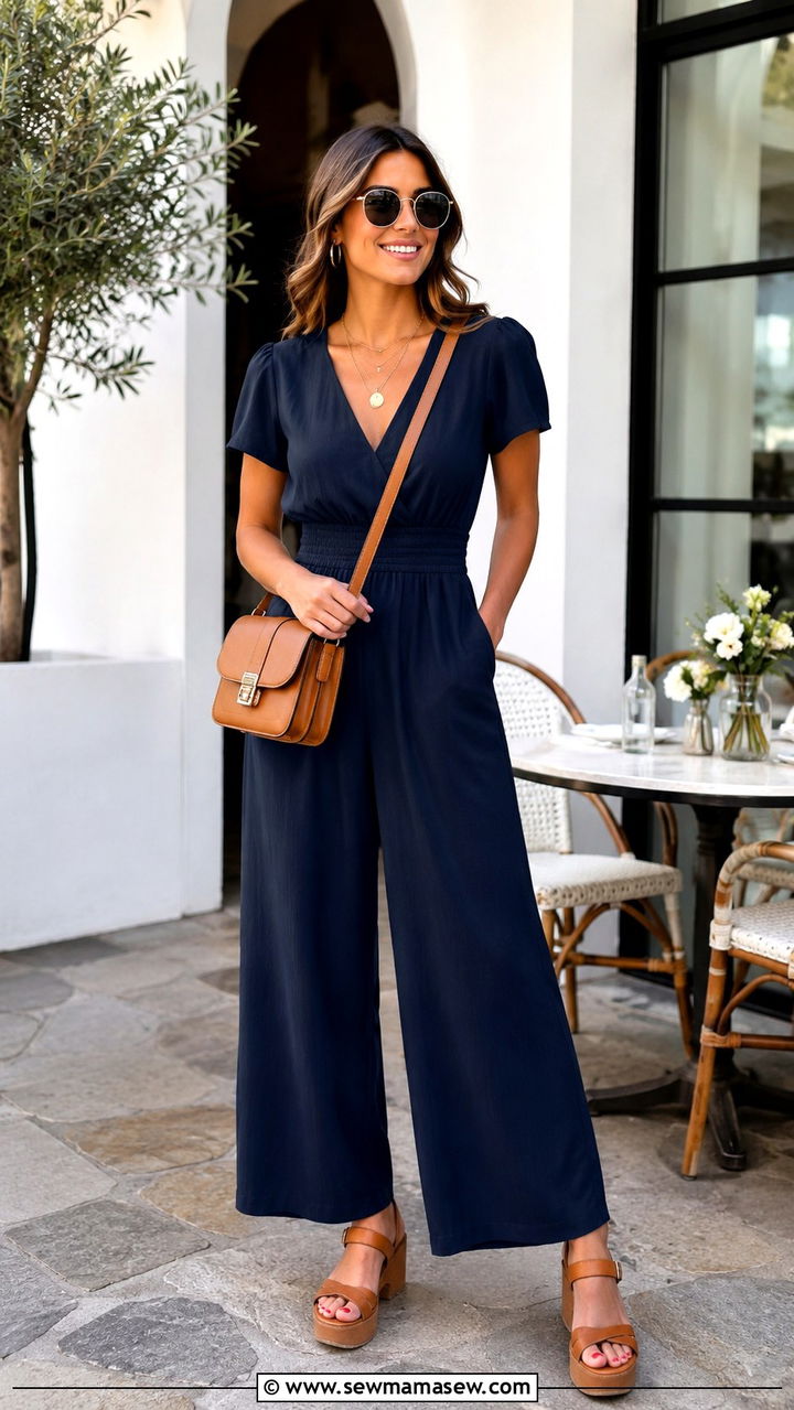 Jumpsuit and platform sandals outfit - 30 spring to summer outfits casual