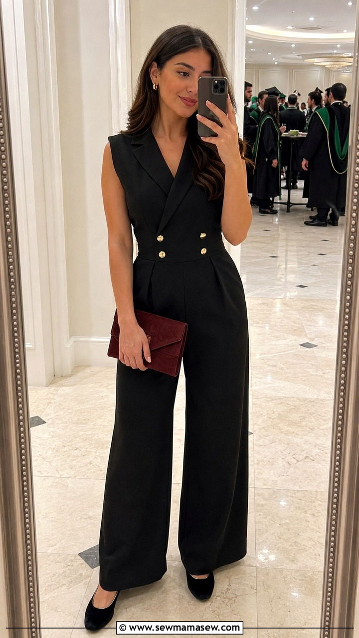 Jumpsuit med school graduation outfit - 30 Med school graduation outfit ideas