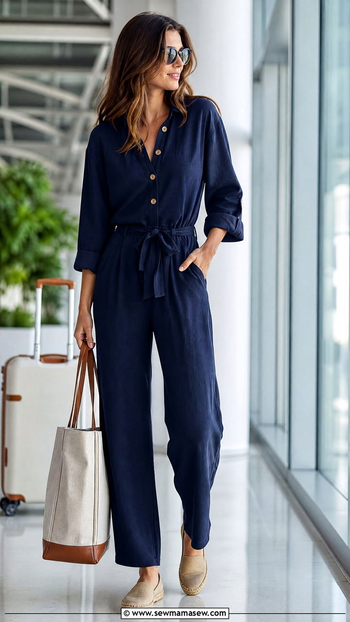 Jumpsuit with espadrilles - 30 Summer outfits with espadrilles
