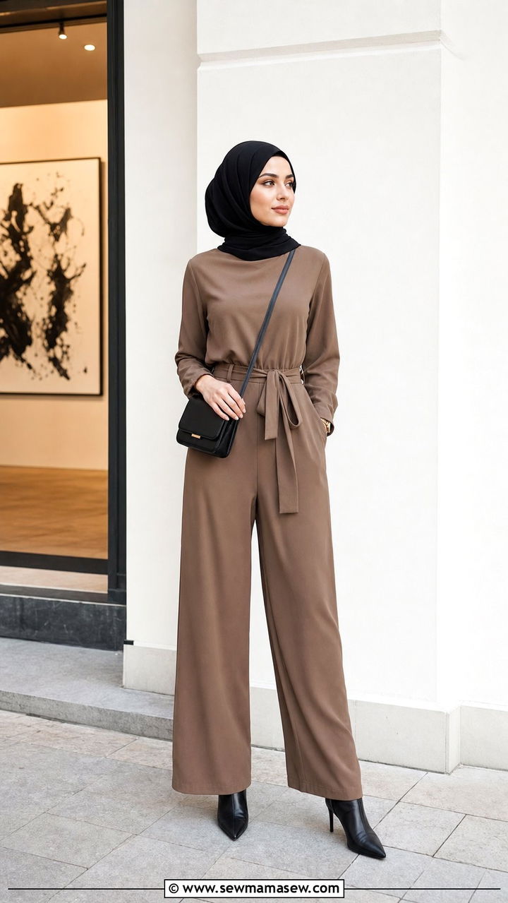 Jumpsuit with hijab summer outfit - 25 summer outfits for hijab women