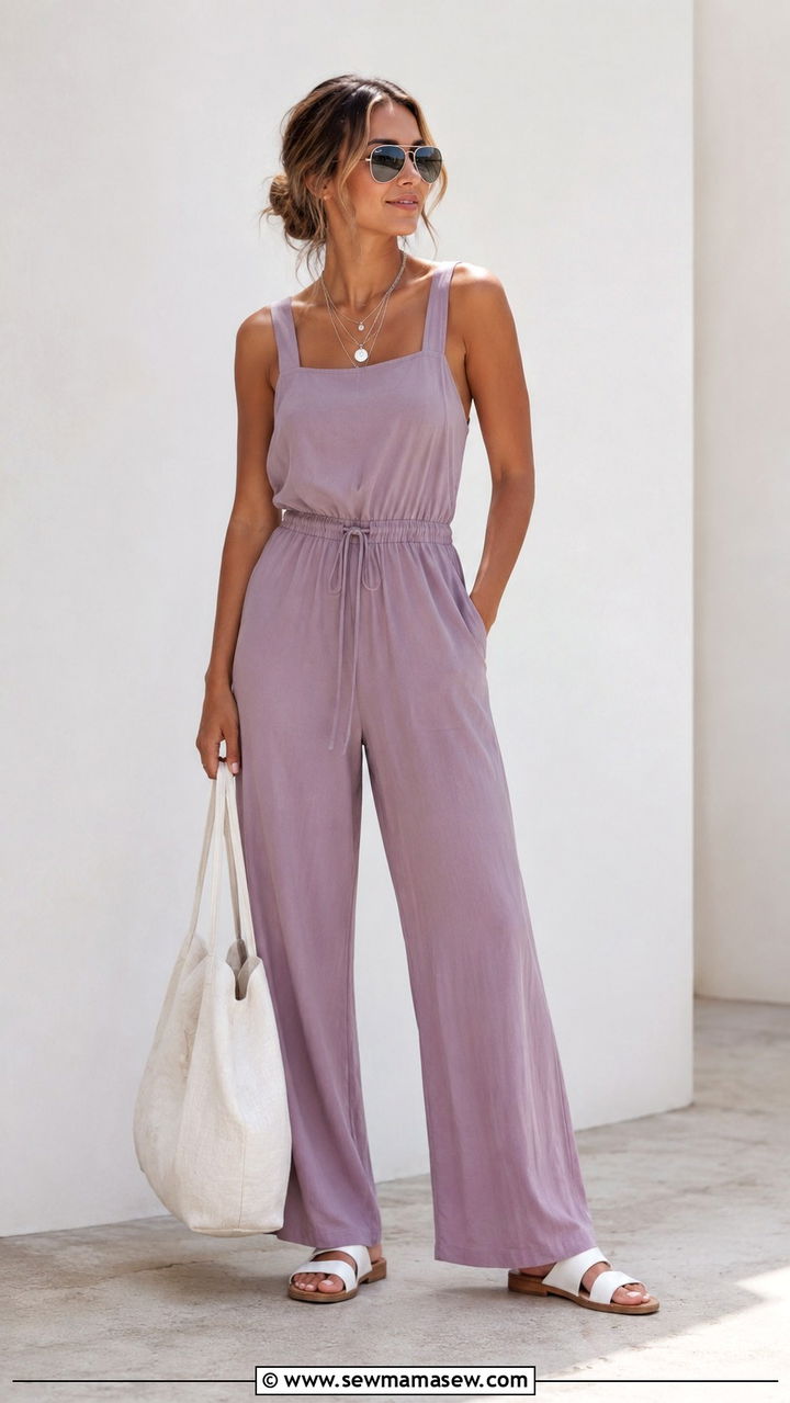 Jumpsuit with slides travel look - 30 How to style a jumpsuit for travel