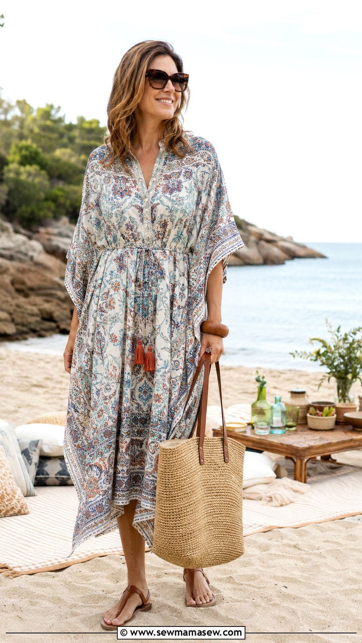 Kaftan And Sandals Picnic Look For Women Over 40 - 30 Picnic outfits for women over 40