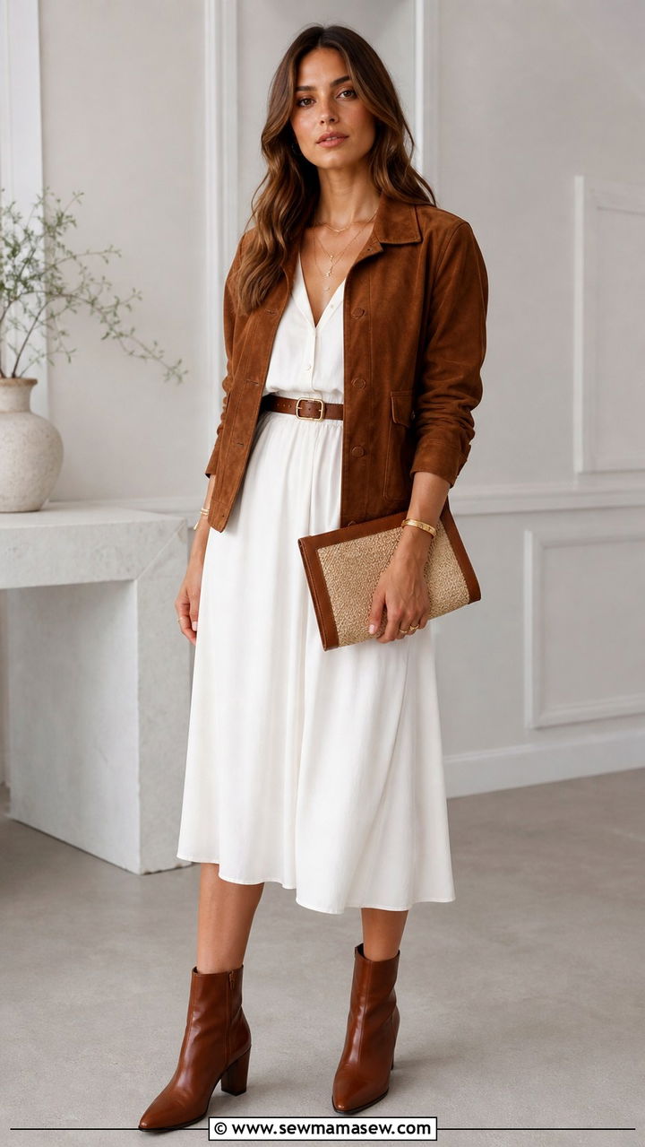 Kaftan Dress With Strappy Sandals - 40 boho chic outfits 2026