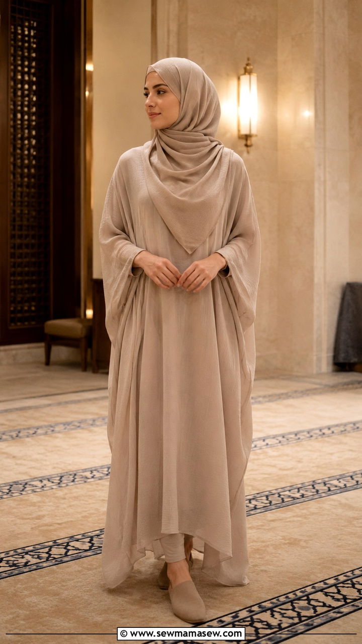 Kaftan Style Outfit for Umrah - 30 Modest outfit ideas for Umrah