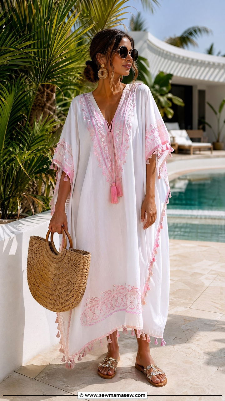 Kaftan dress summer outfit - 35 Cool summer outfits
