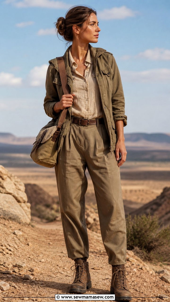 Khaki Coded Field Jacket Outfit - 20 2026 fashion trends women Pinterest