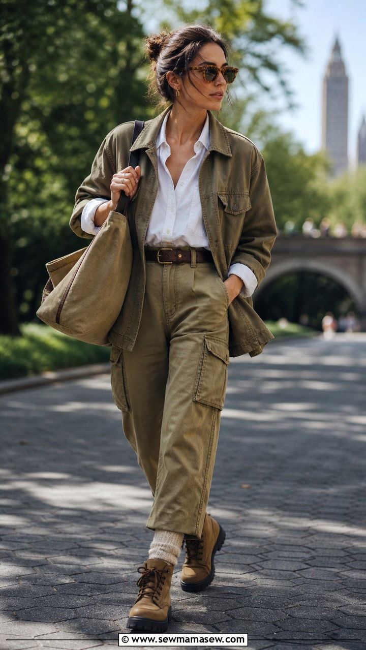 Khaki Coded Utility Jacket Outfit - 20 2026 outfits Pinterest