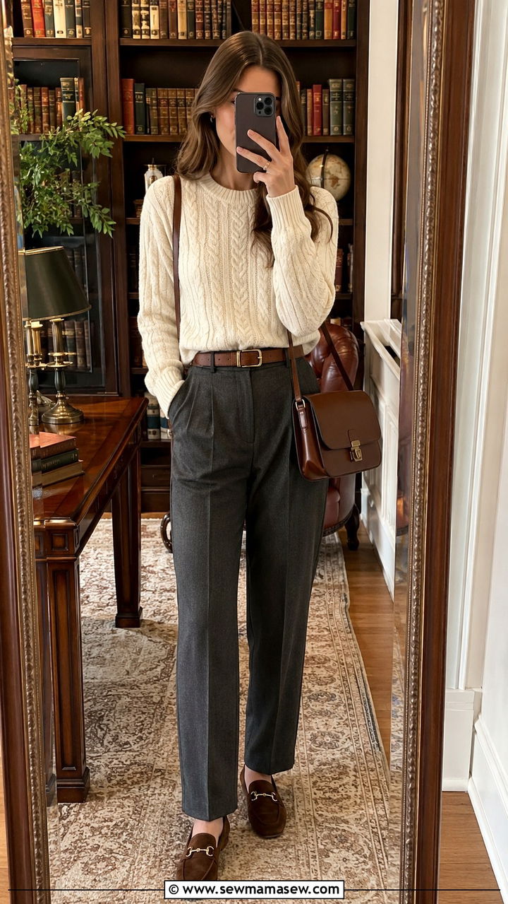 Khaki trench coat draped over black slip midi dress and combat boots - 20 Architect outfit ideas