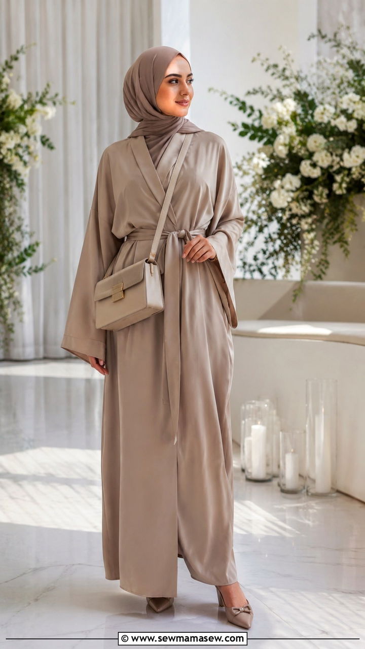 Kimono Abaya for Nikkah Wedding Guest - 25 Wedding guest outfit ideas Nikkah ceremony
