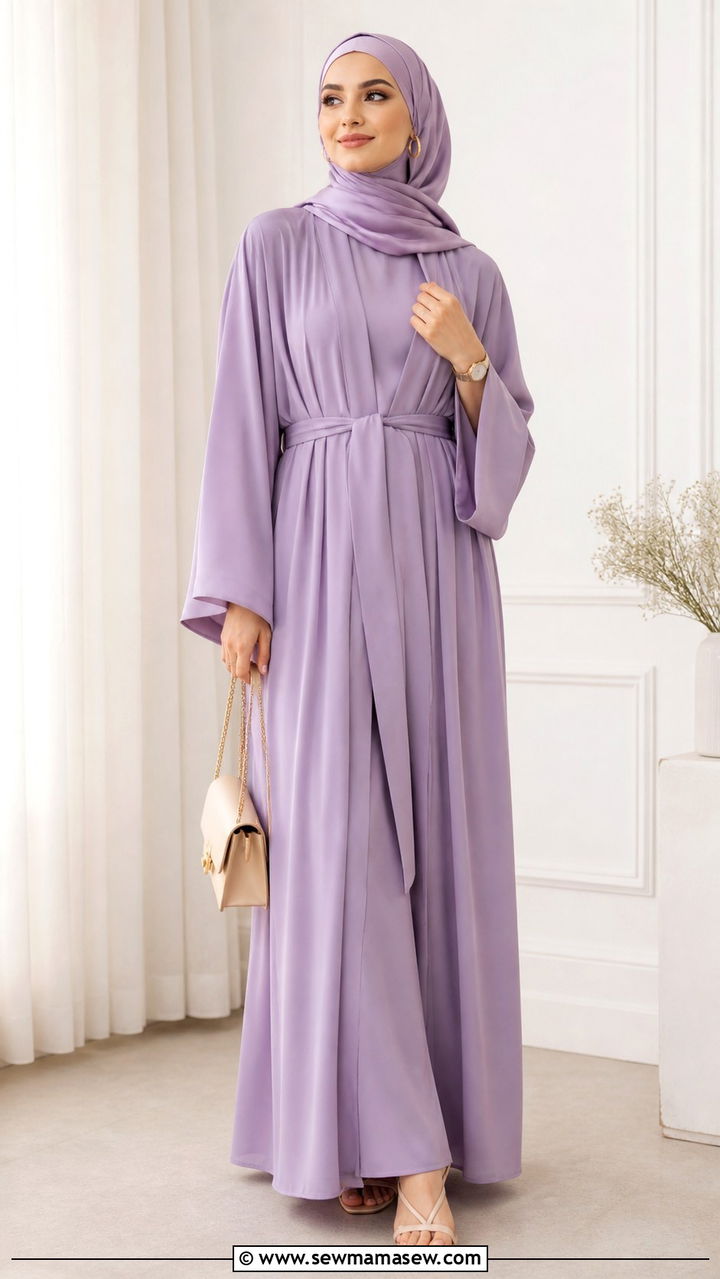 Kimono Style Abaya With Matching Inner Set - 20 April Eid outfit ideas
