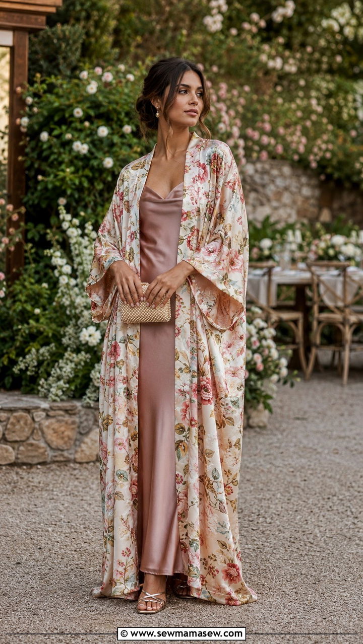 Kimono for a wedding guest outfit - 30 How to style a kimono