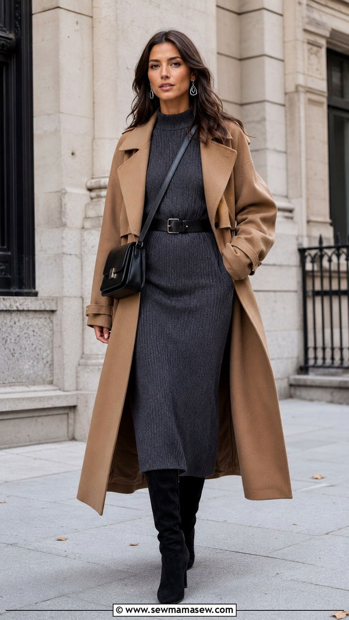 Knit Dress Outfit - 30 Pinterest outfits ideas
