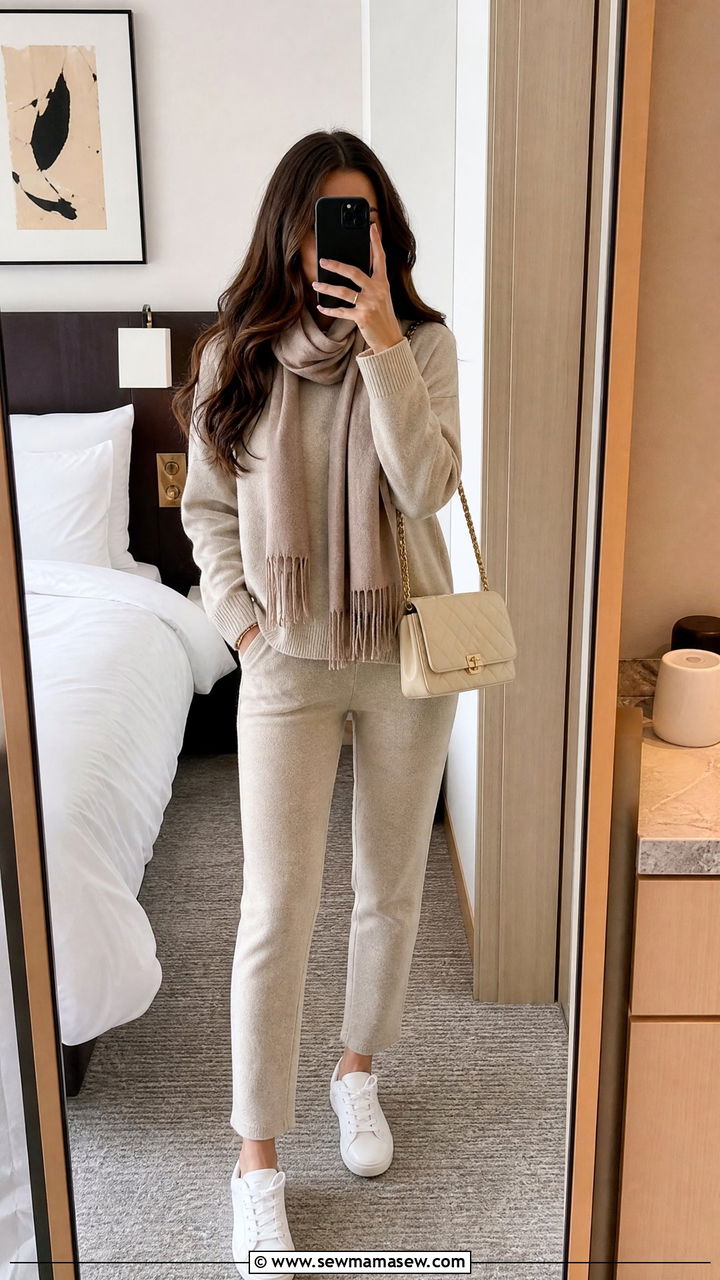 Knit Lounge Set For Kyoto Travel - 30 Kyoto outfit ideas