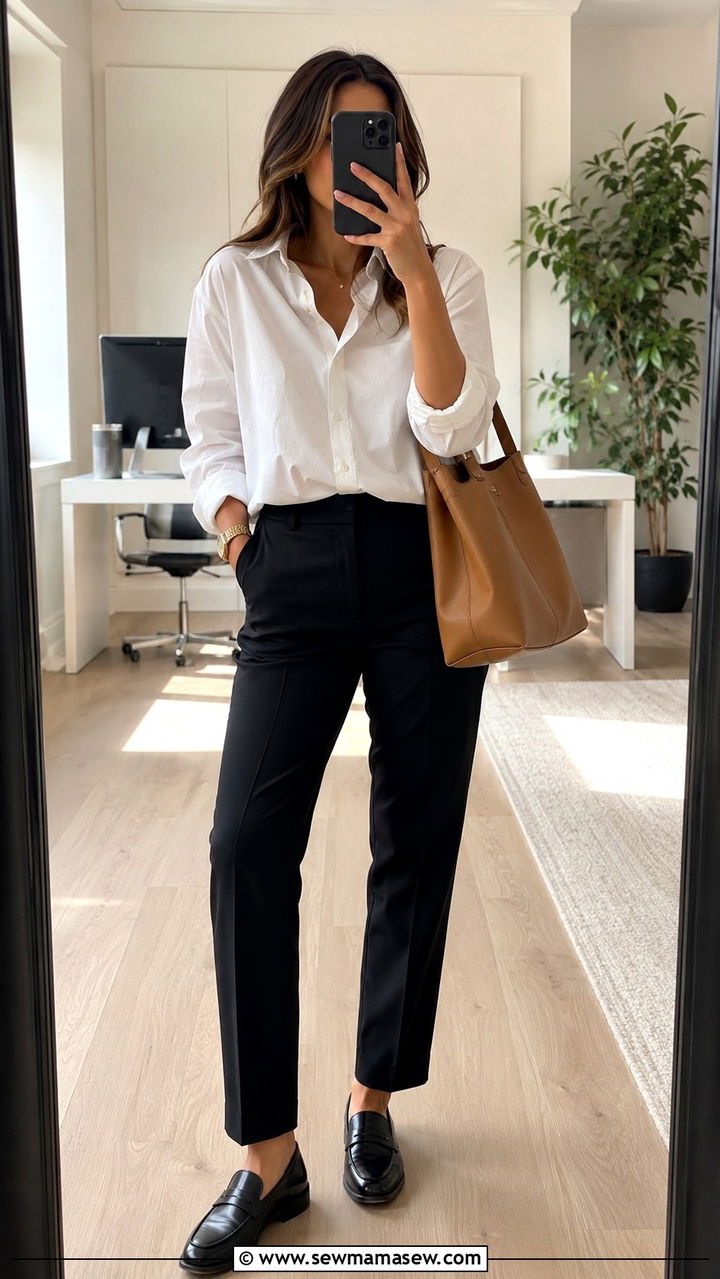 Knit Midi Dress with Knee High Boots - 25 Monday work outfit ideas