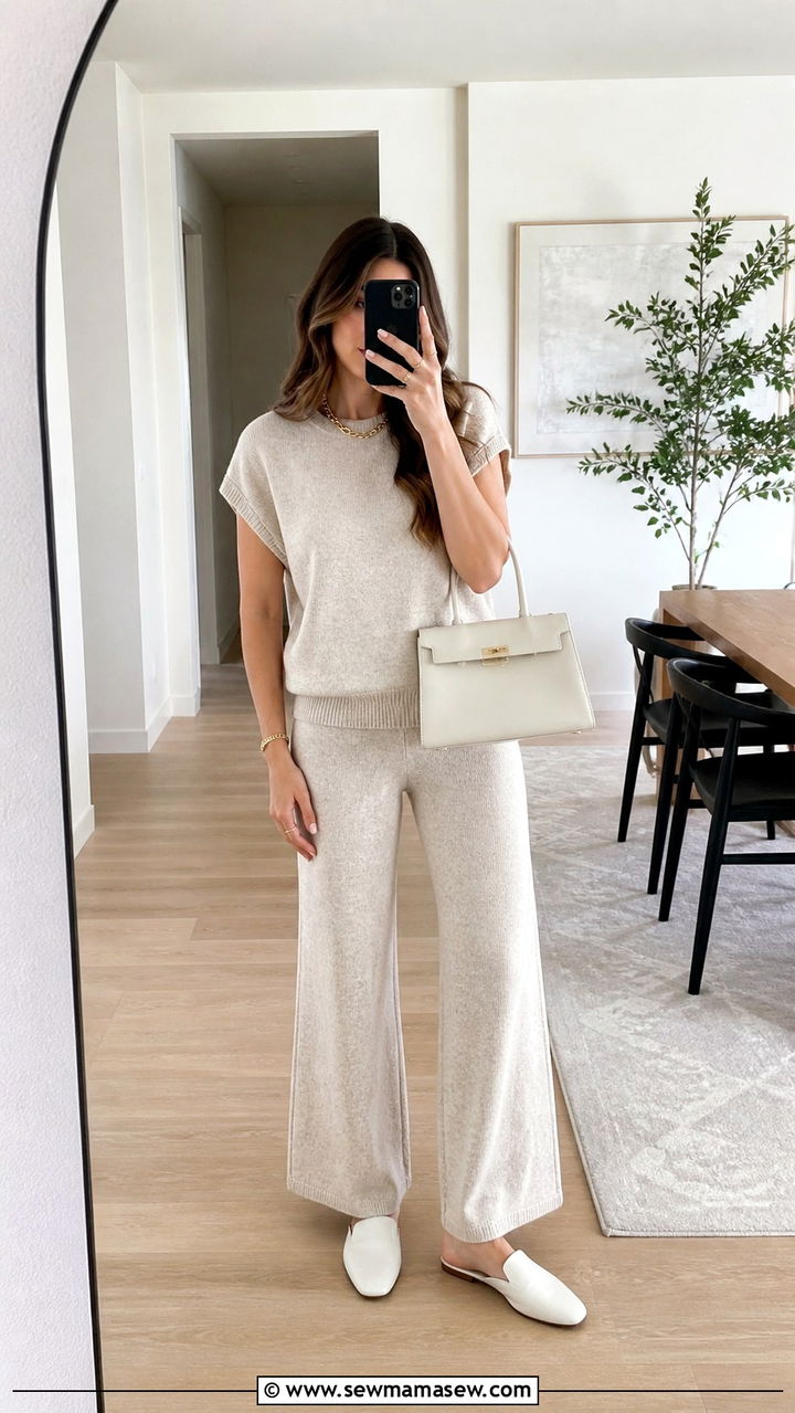 Knit Set Spring Outfit - 40 Chic spring outfits