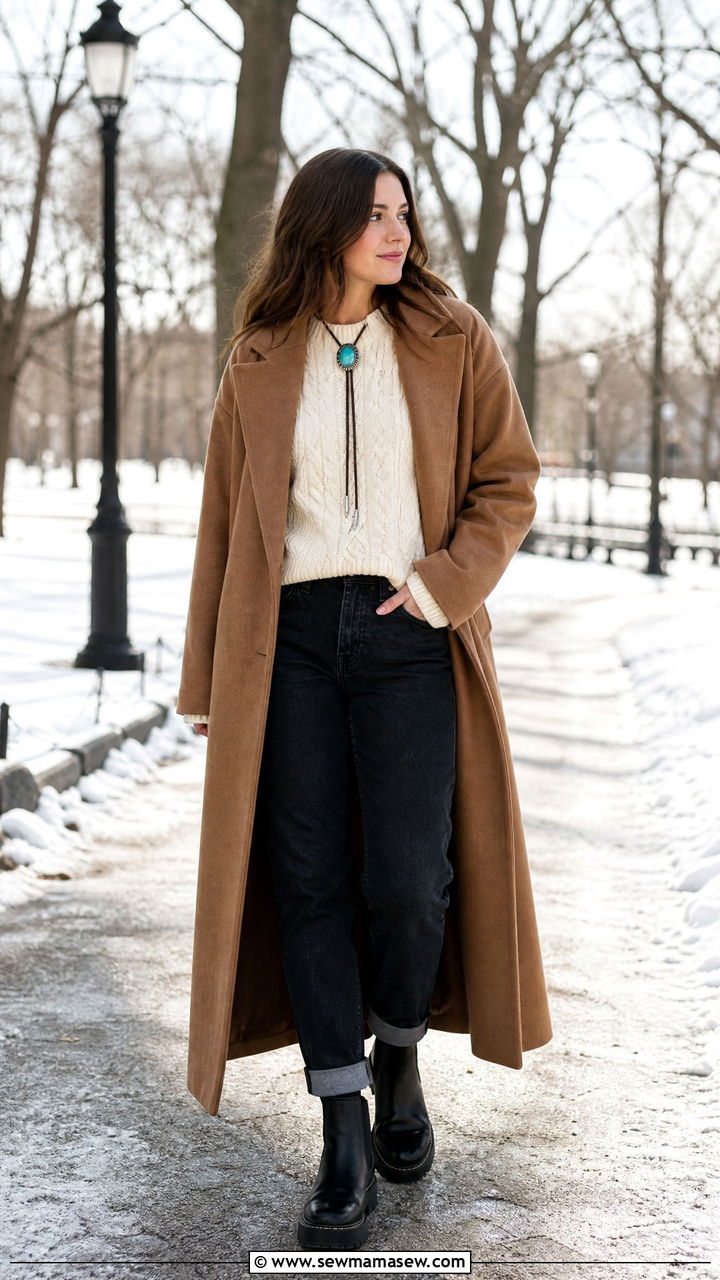 Knit Sweater And Bolo Tie Outfit - 20 Western outfit ideas with bolo tie