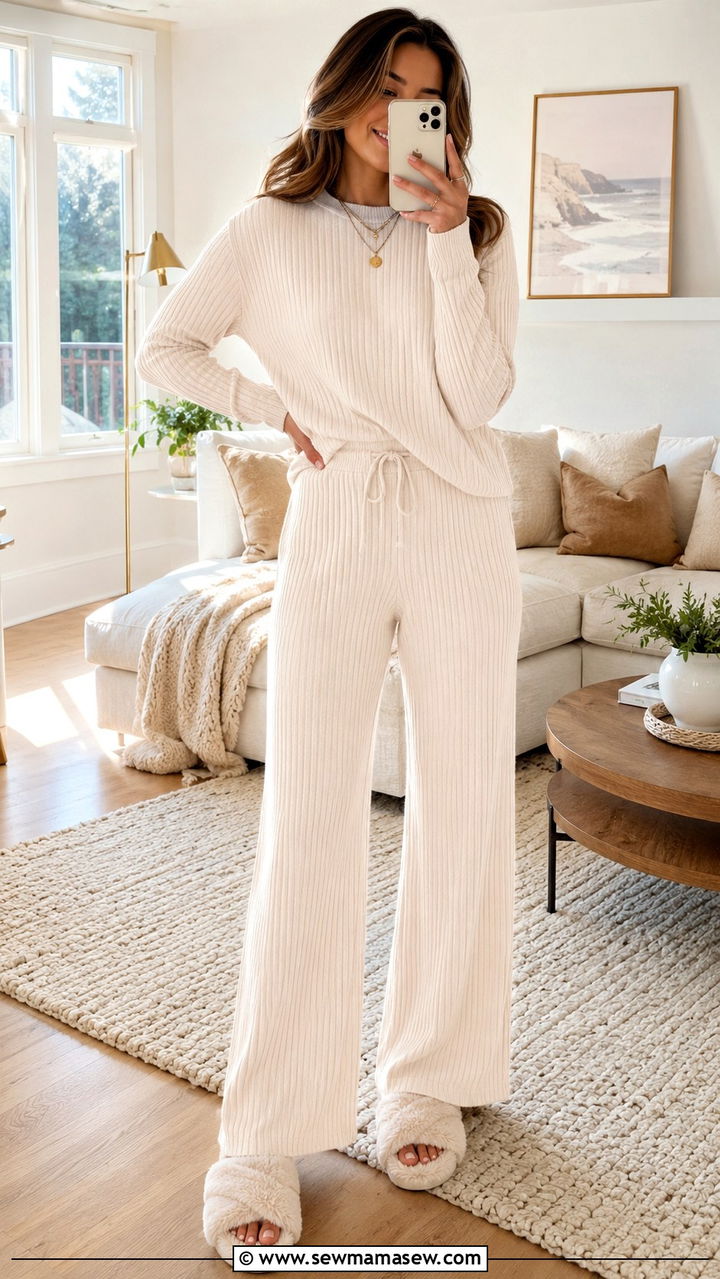Knit two piece set - 30 Cute work from home outfits