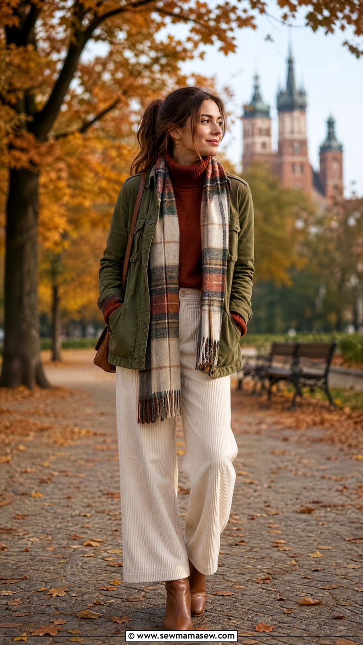 Krakow autumn layers outfit - 25 Krakow outfit ideas