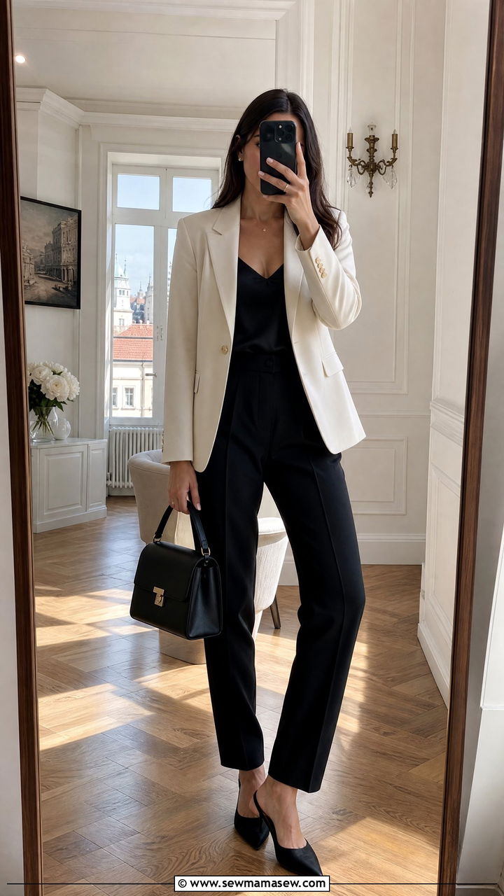 Krakow chic blazer outfit - 25 Krakow outfit ideas