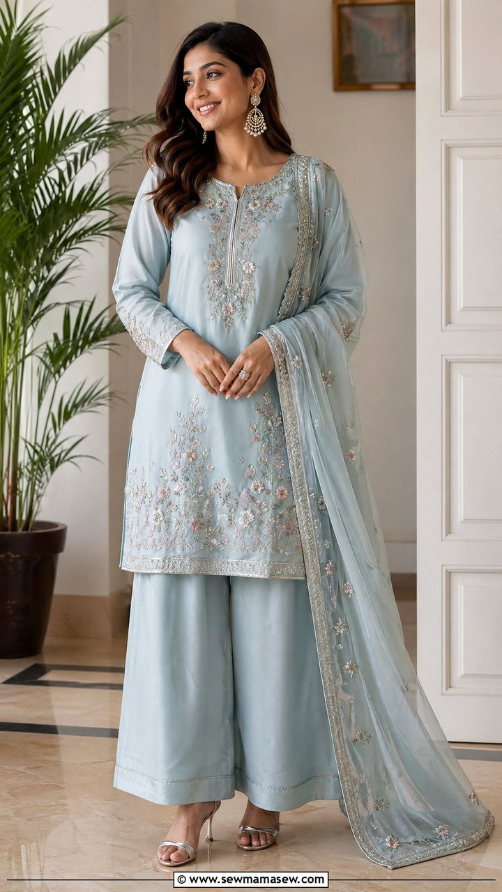 Kurta Set With Palazzo Pants - 35 Diwali outfit ideas