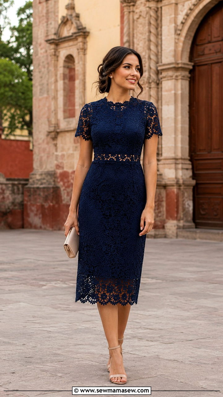 Lace Midi Dress For Mexican Wedding - 25 Wedding guest outfit ideas Mexican wedding