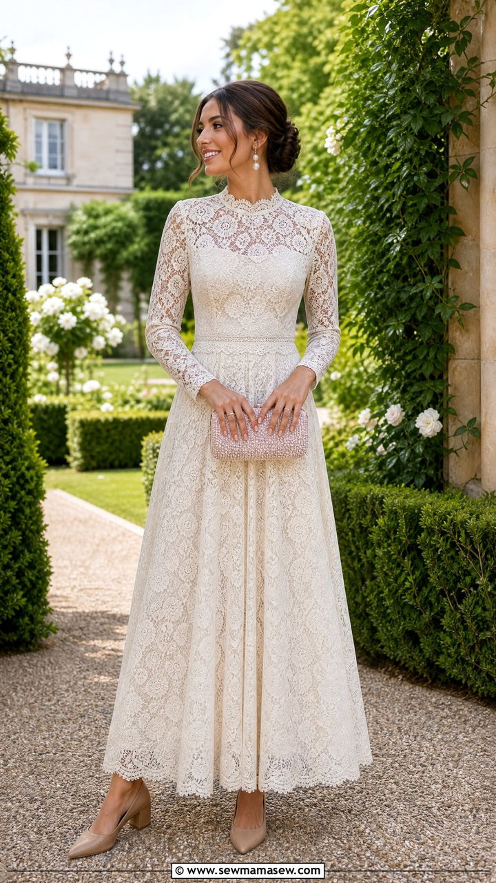Lace maxi dress for wedding guest - 35 Maxi dress for wedding guest outfit ideas