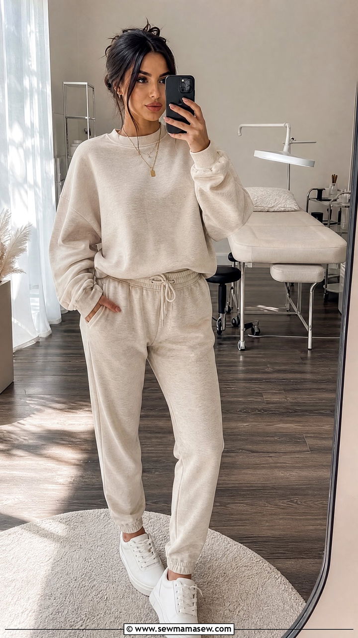 Lash tech matching sweatsuit outfit - 25 Lash tech outfit ideas
