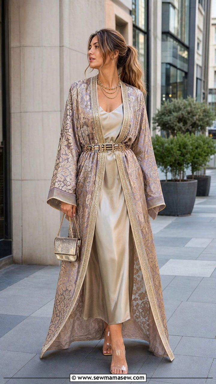 Layered Open Caftan Outfit Moroccan - 25 Eid outfit ideas Moroccan