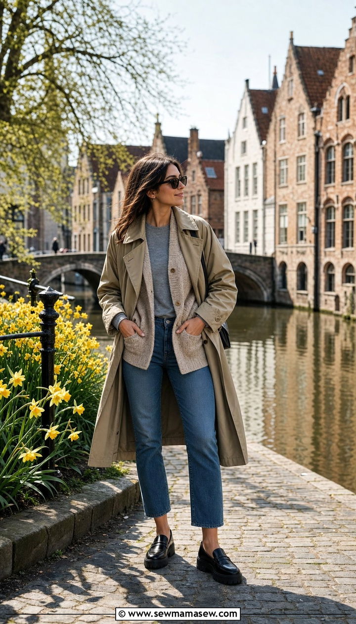 Layered Outfit Bruges Early Spring - 35 Bruges outfit ideas
