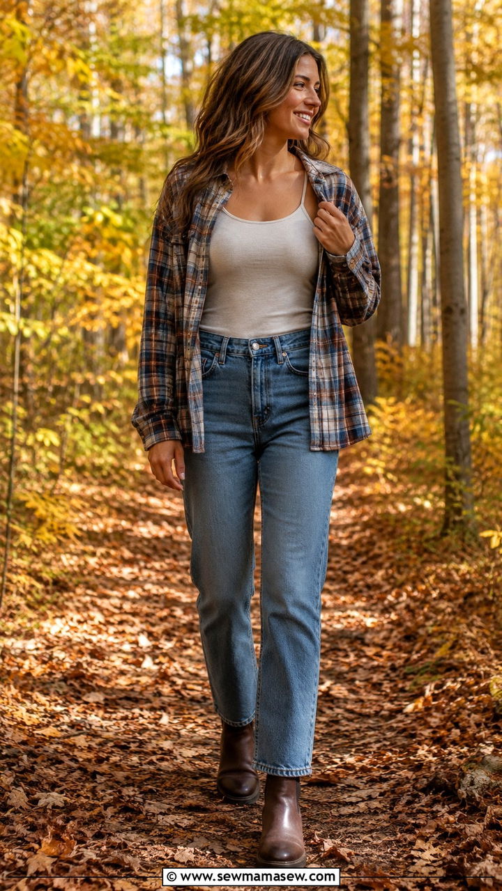 Layered outfit for changing zoo weather - 25 Zoo outfit ideas