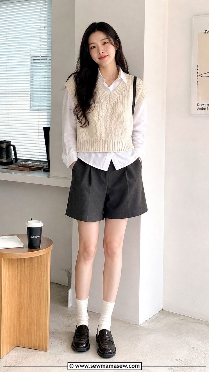 Leather Jacket and Floral Midi Dress Look - 40 What to wear in Seoul