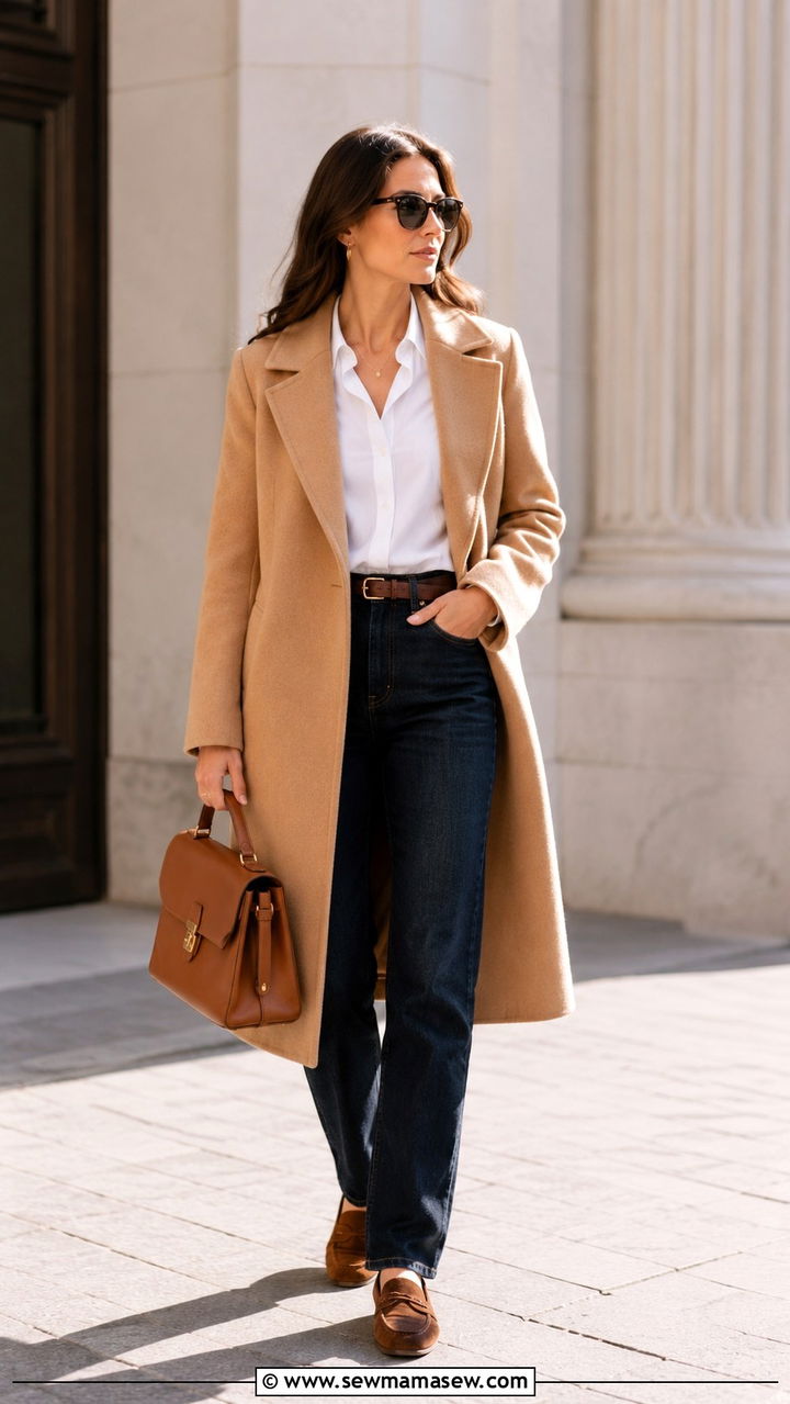Leather Jacket with Knit Maxi Dress and Sneakers - 30 spring transition outfit ideas