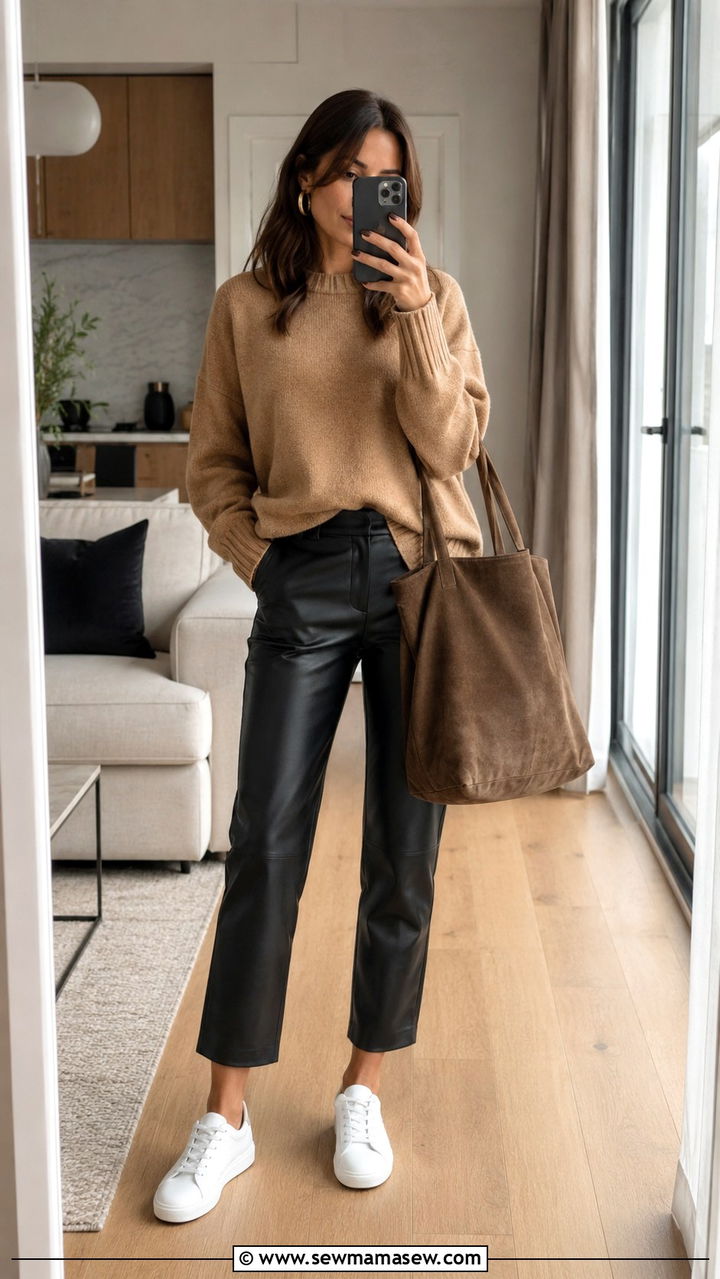 Leather Trousers Outfit Casual - 30 casual trousers outfits