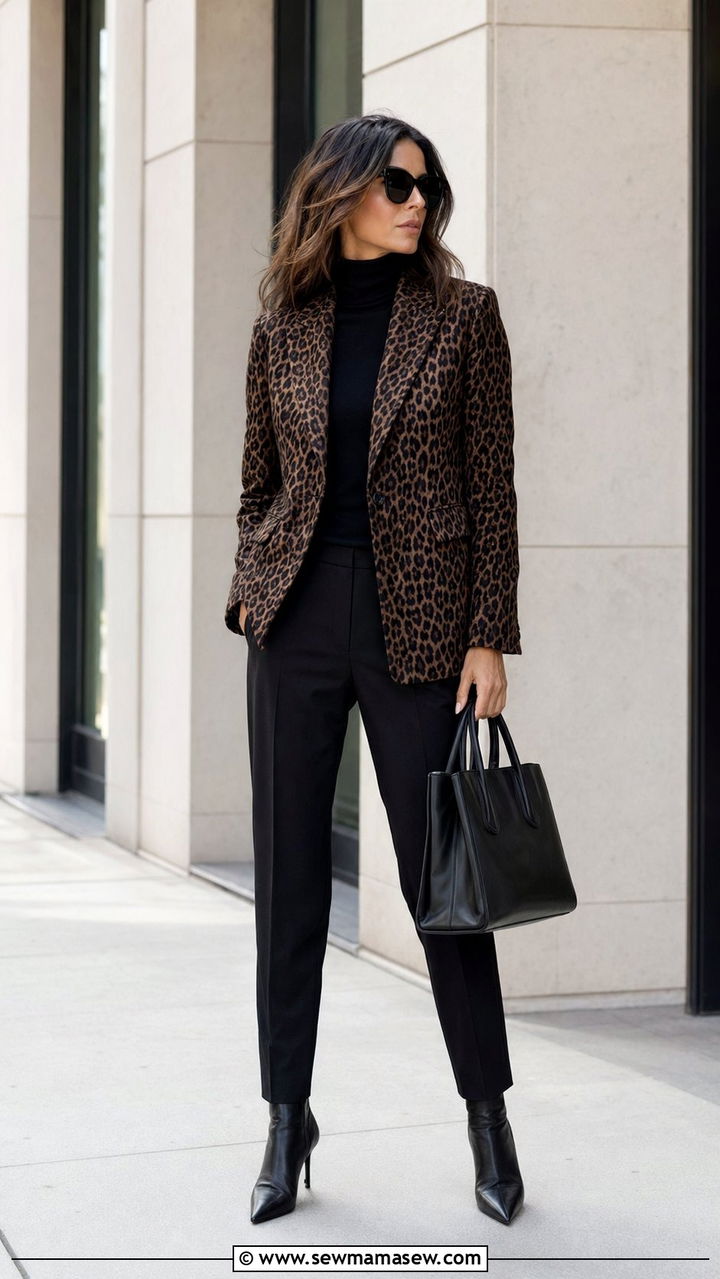 Leopard print blazer outfit - 35 Animal print outfit ideas 2026