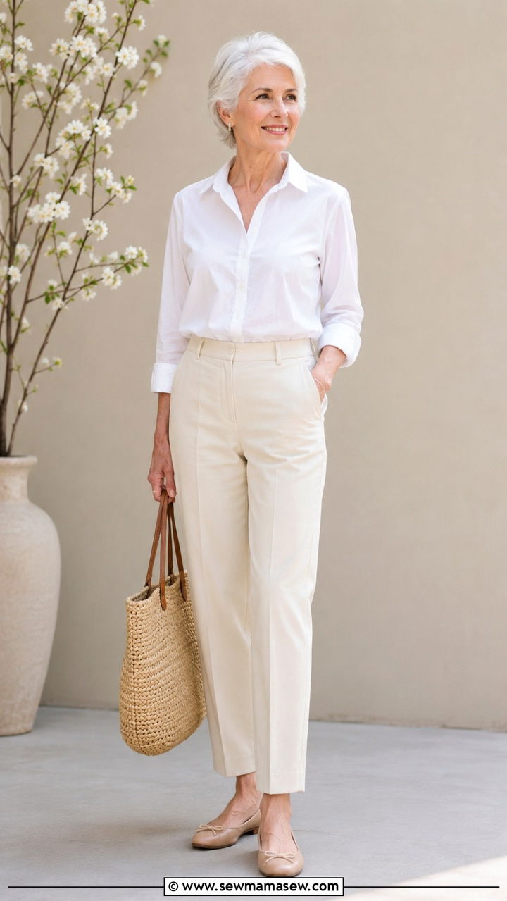 Light Jacket with Straight Jeans and Sneakers Outfit - 30 Spring outfits for women over 70