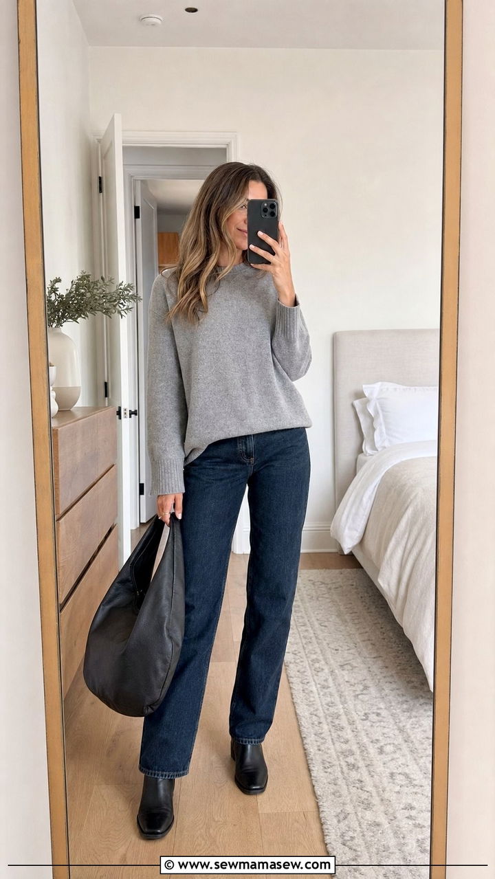 Lightweight Sweater And Jeans Weekend - 25 Spring 10 piece capsule wardrobe