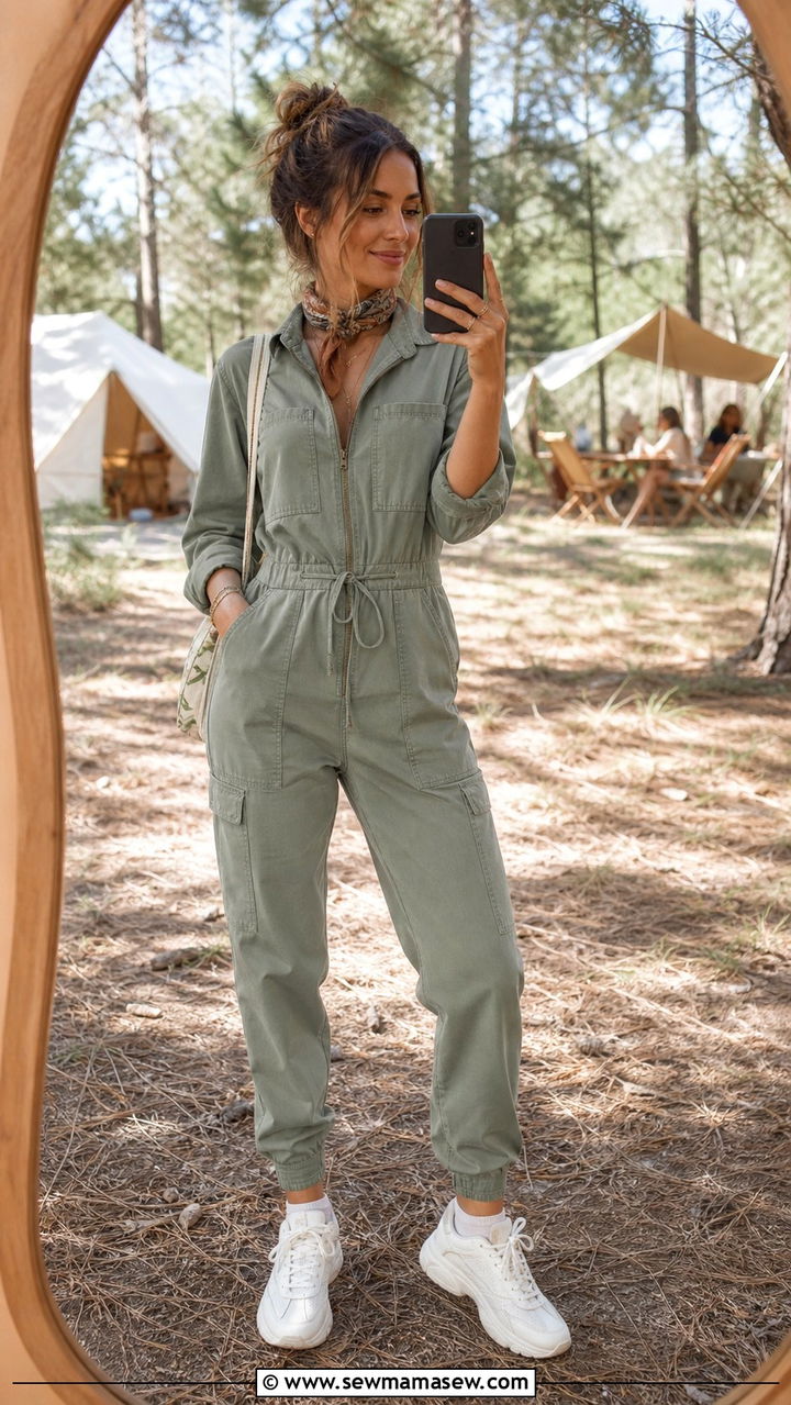 Lightweight Utility Jumpsuit Spring Festival Outfit - 40 Spring festival outfits