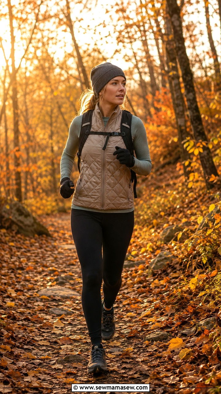 Lightweight Vest Layered Run Outfit For Morning - 25 Morning run outfit ideas