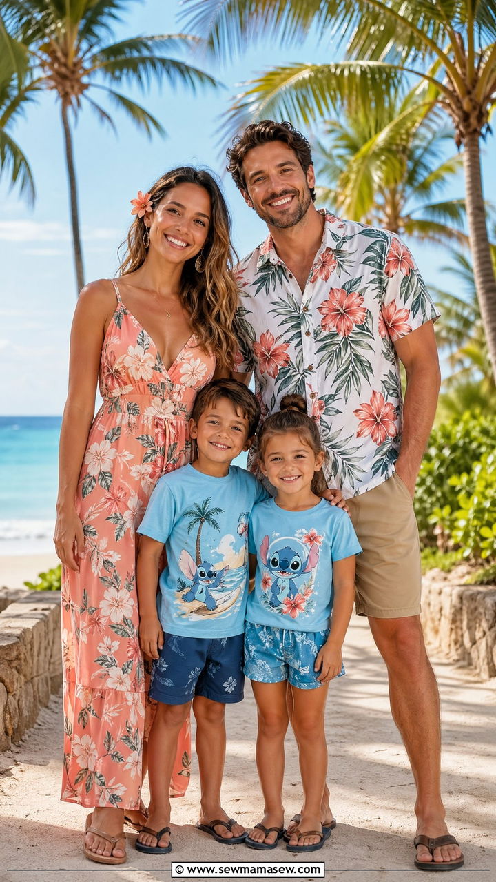 Lilo and Stitch Family Matching Clothes - 35 Disney outfit ideas for family