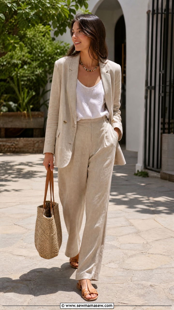 Linen Blazer And Linen Trousers Law Student Outfit - 30 Law student outfit ideas