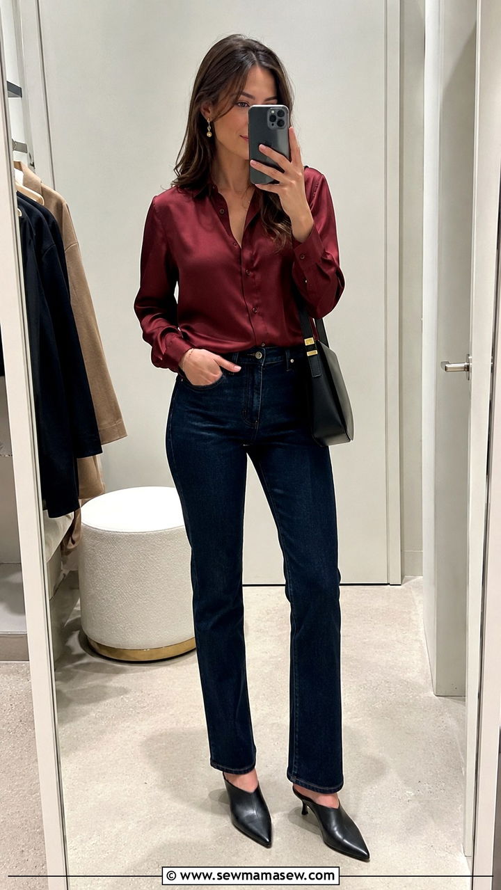 Linen Button Down with Linen Trousers and Slide Sandals Outfit - 30 Business casual outfits for Fridays