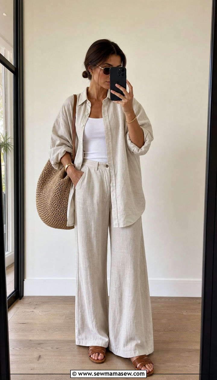 Linen Co Ord Set Outfit Spring 2026 - 25 spring summer 2026 outfits Pinterest