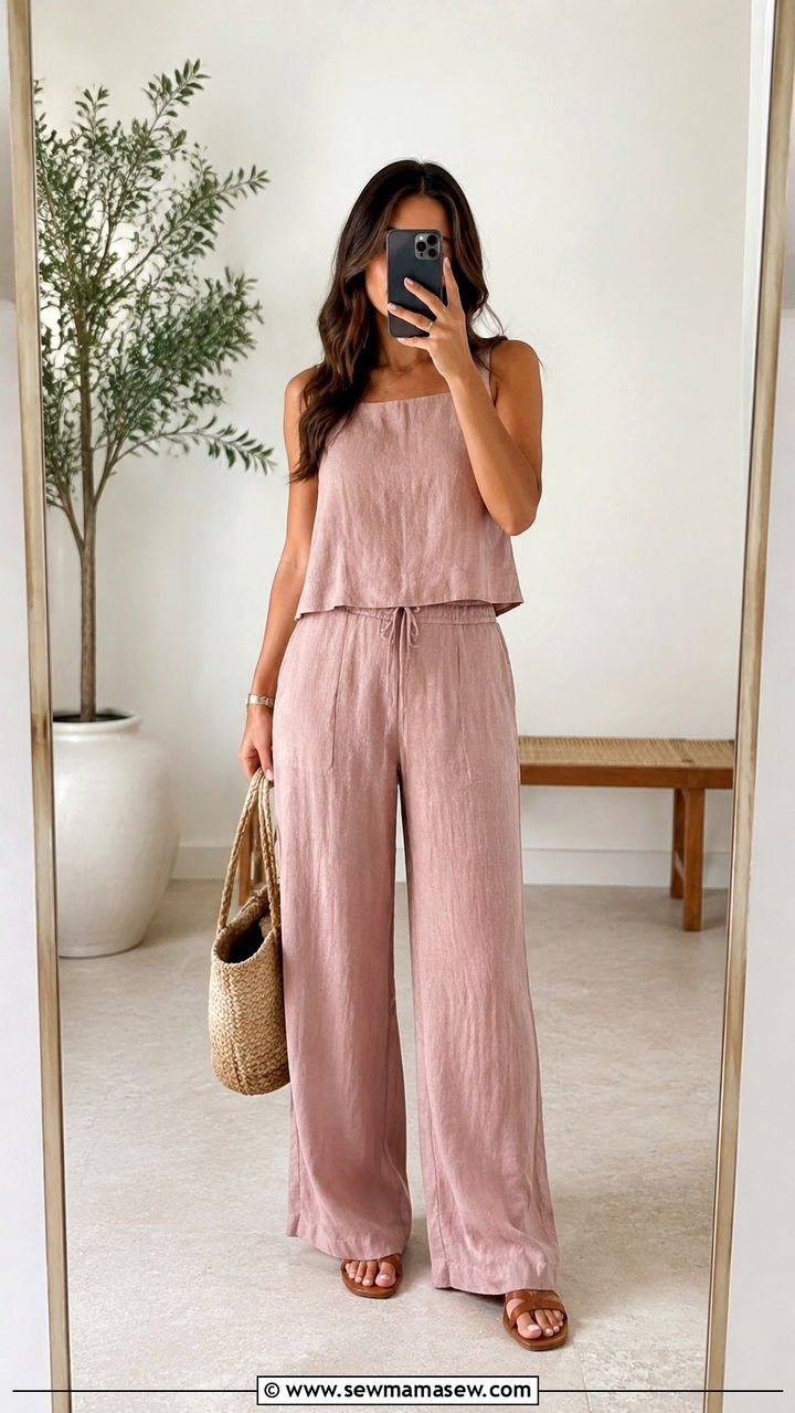 Linen Co Ord Set Summer Outfit - 30 Modest summer outfits