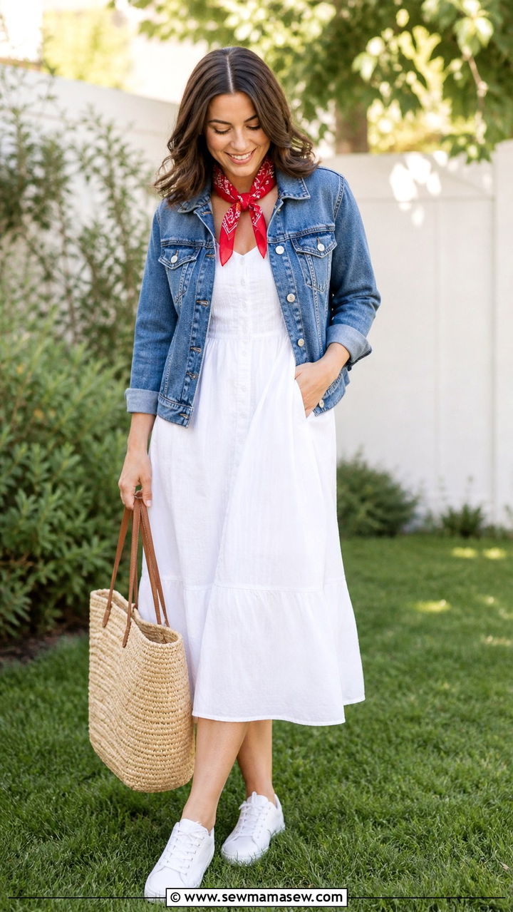 Linen Jumpsuit with Espadrilles - 40 Memorial Day outfit ideas