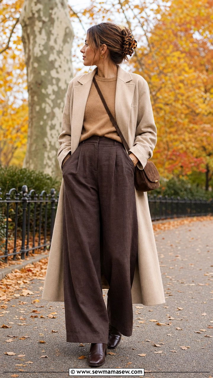 Linen Pants For Fall With Sweater - 25 classy linen pants outfits