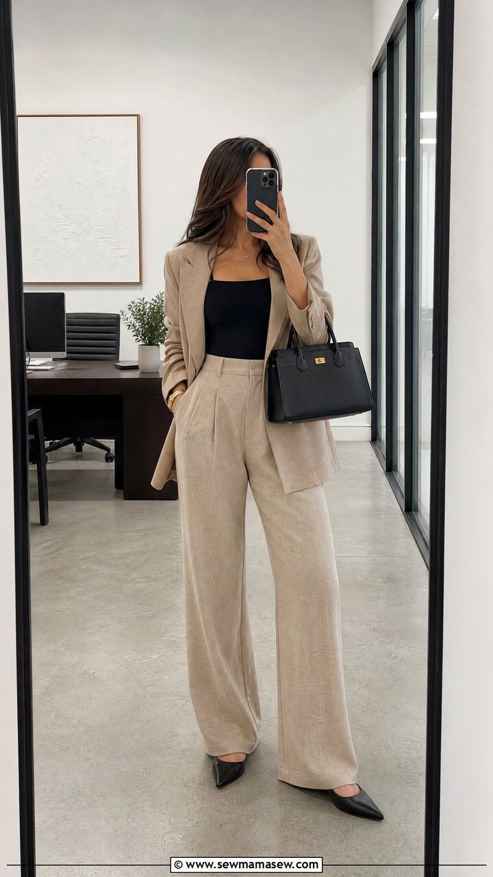 Linen Pants With A Fitted Bodysuit - 25 How to style linen pants in spring