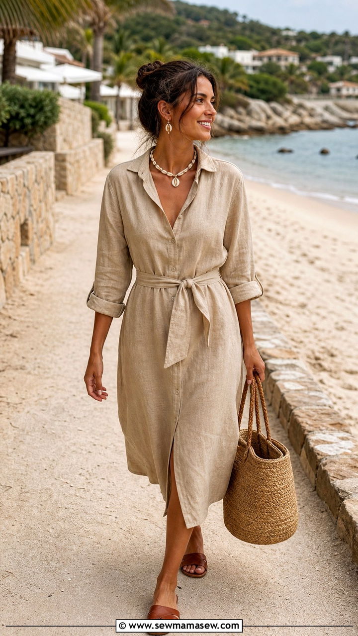 Linen Shirt Dress Wedding Guest - 40 what to wear to a wedding guest