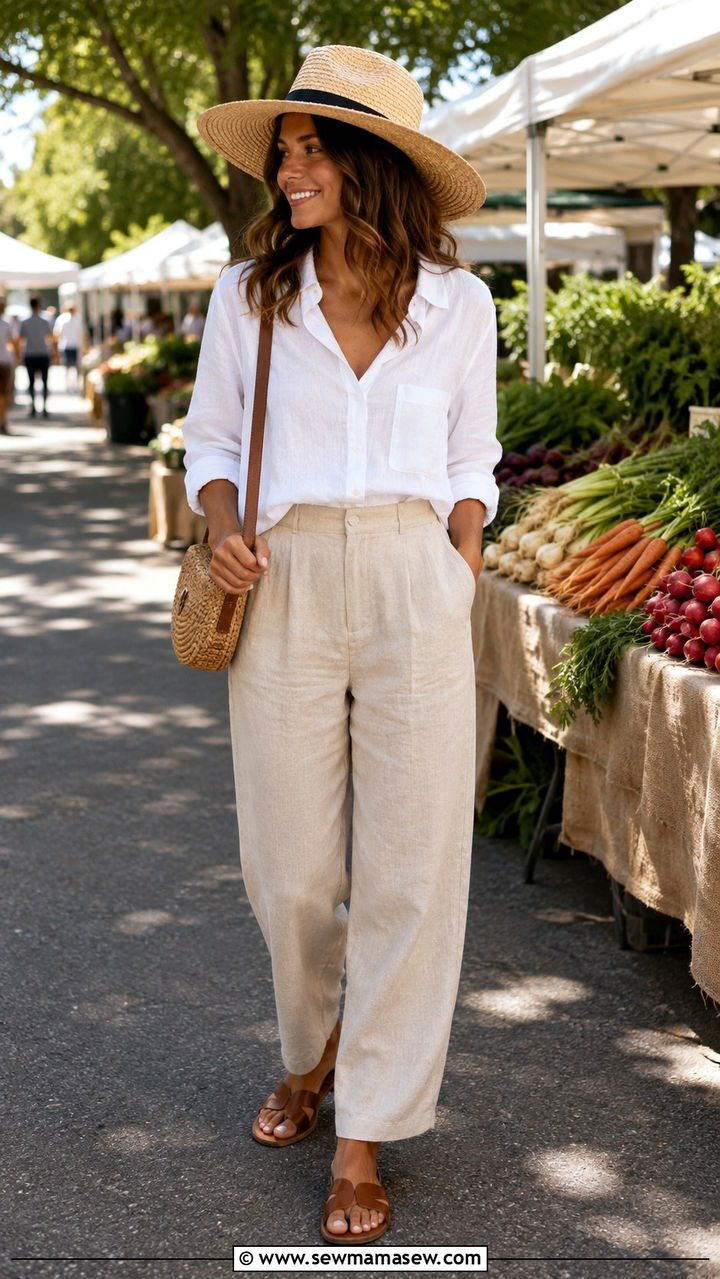 Linen Trousers Outfit Casual - 30 casual trousers outfits