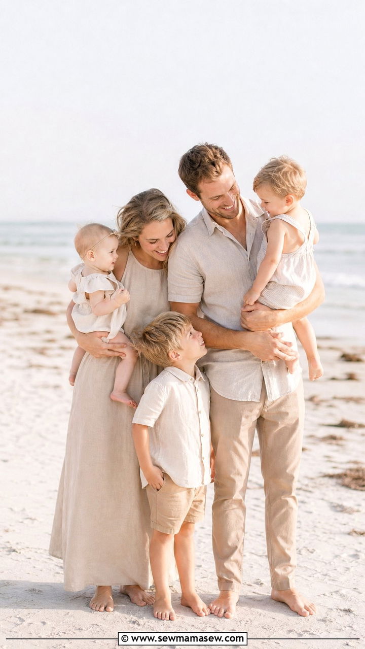 Linen neutrals family reunion outfit - 25 Family reunion outfit ideas matching