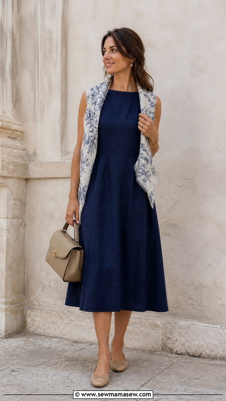 Linen wide leg pants with fitted tank top - 40 Summer Italy outfit ideas